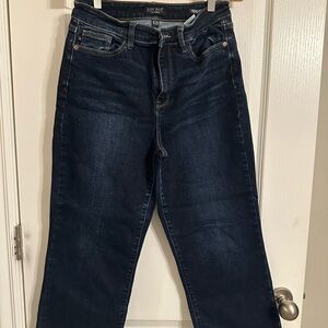 Judy Blue Women's Deep Indigo Straight Leg Jeans